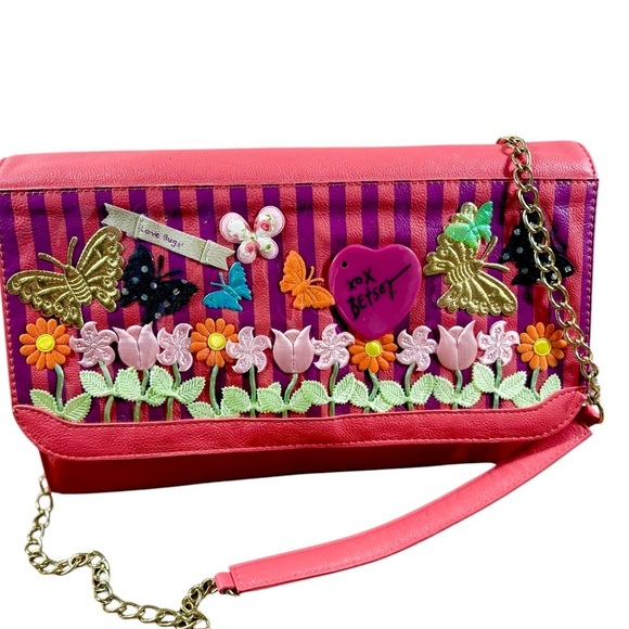 Betsey Johnson Handbags - Betsey Johnson Purse Womens Tangerine Love Bug Quirky Whimsical Vintage Rare